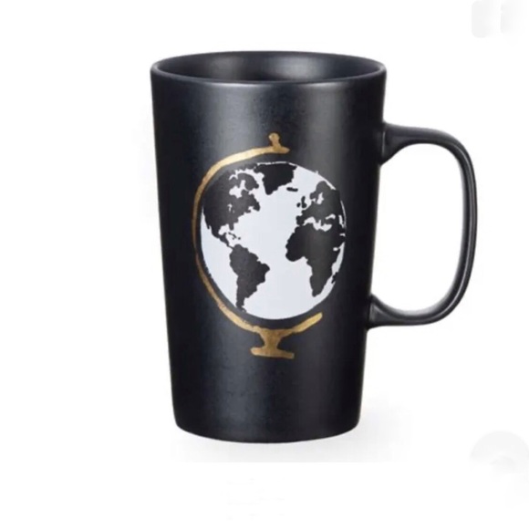 Starbucks Other - Starbucks World Globe Black Matte Mug